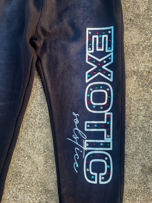 Black V2 Exotic Solstice Sweatpants